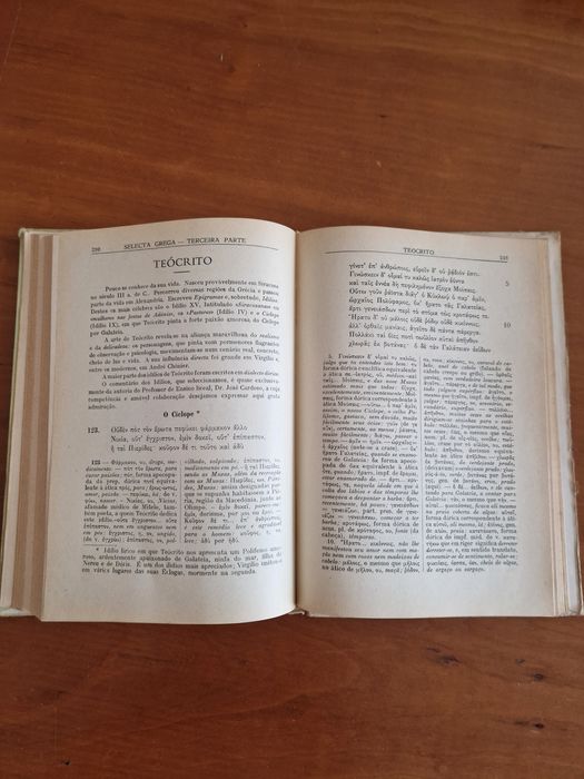 Livro didático "Selecta Grega", A. Freire, S. J.