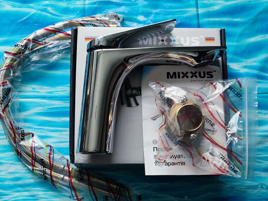 Смеситель, змiшувач для умывальника Mixxus Premium DERBY 001 латунь