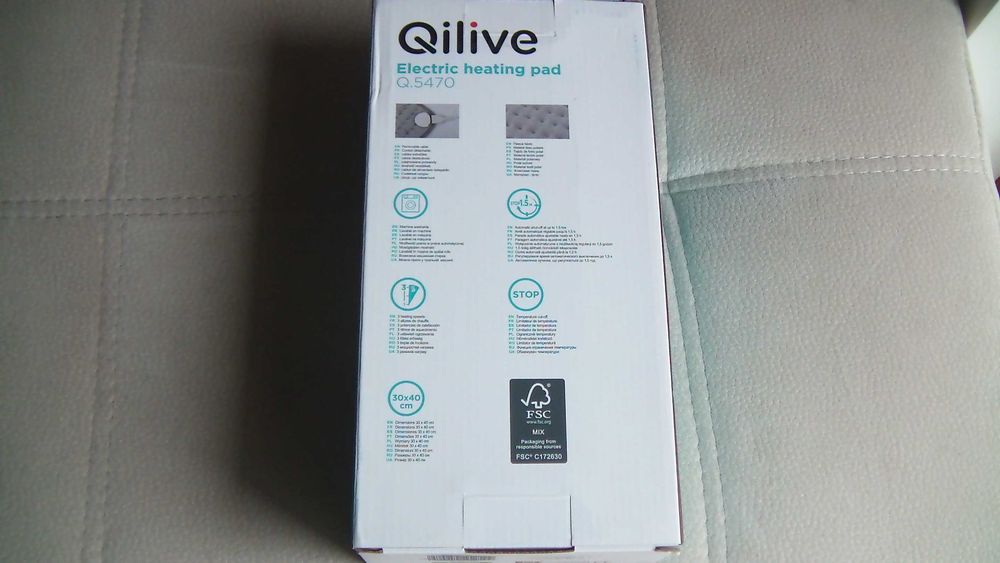 Almofada de aquecimento  QILIVE Q.5470 30X40CM (NOVO)
