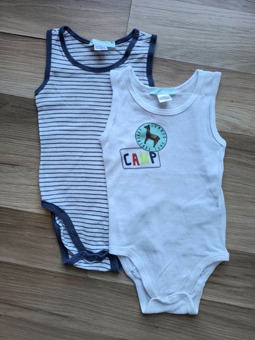 Body bez rękawów chłopięce r.74