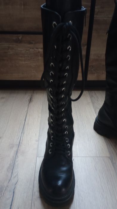 Czarne buty kozaki 38