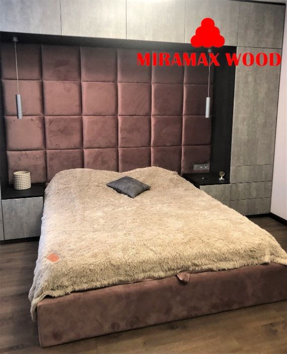 Мягкая мебель на заказ, кровати, мягкие панели, изголовье