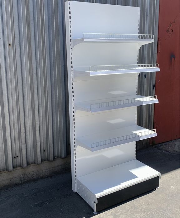 Торгові пристінні стелажі з металевими полицями WIKO бу для магазину