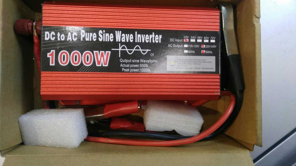 преобразователь 12-220V 1000W чистый синус !