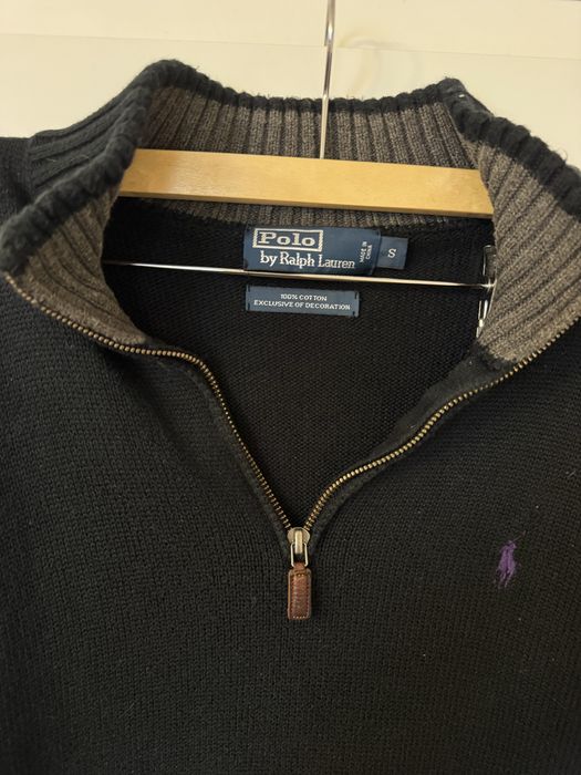 Sweter Ralph Lauren 1/4 Zip Old Money S Vintage