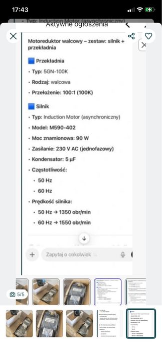Motoreduktor walcowy z regulatorem prędkości 90W/100K