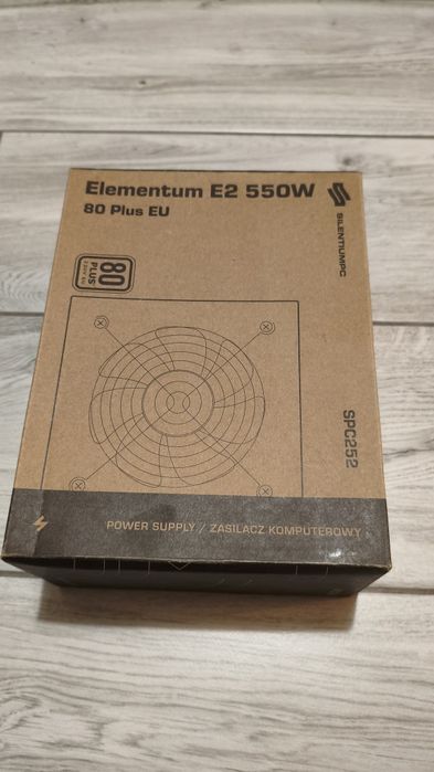 Nowy zasilacz silentiumPc Elementum E2 550W ,80 Plus Bronze