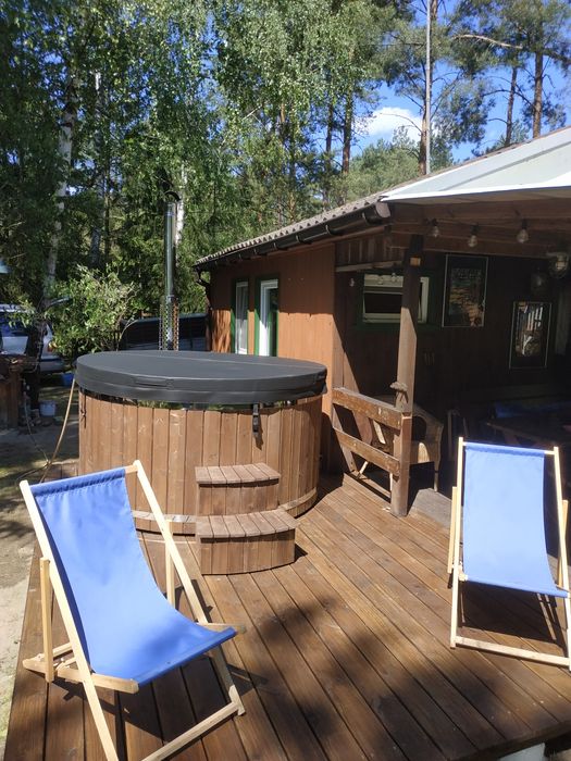 Domek z jacuzzi 40 min od Waw  Las Rzeka Bug Klima  Balia  Spływy