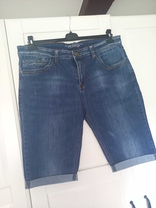 Spodenki Jeans /Denim w rozmiarze XXL 70% bawełna