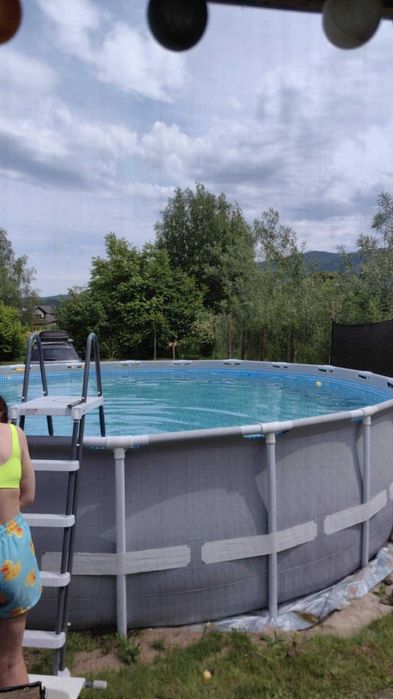 basen stelażowy okrągły intex 610cmx132cm pompa piaskowa