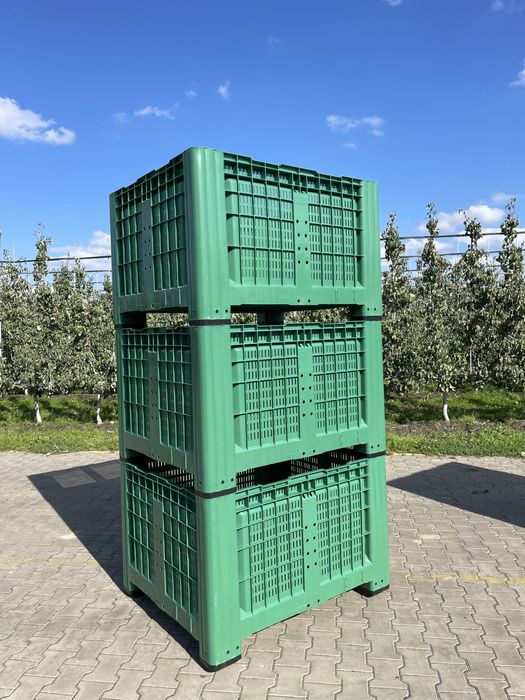 Nowe skrzyniopalety plastikowe ażurowe 350 zł netto| Palox| Skrzynie