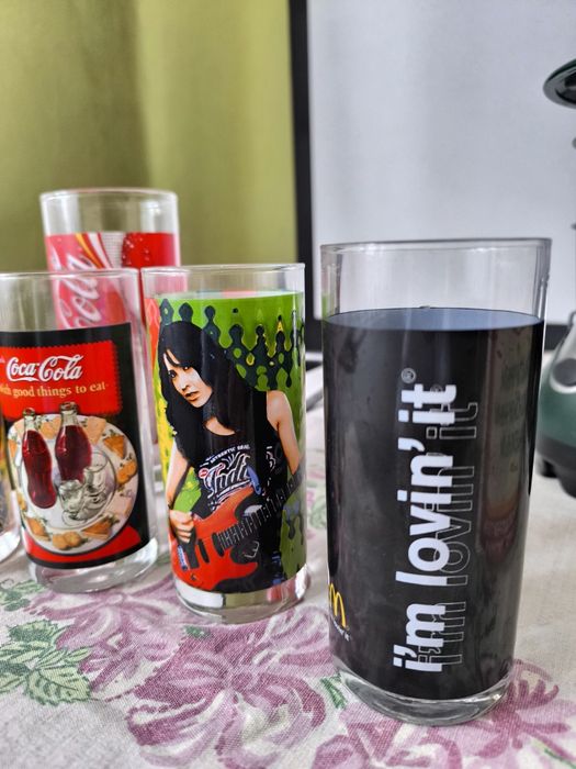 Szklanki do piwa i napoi Brok, browar Strzelec,Rybnicki,  Coca-Cola