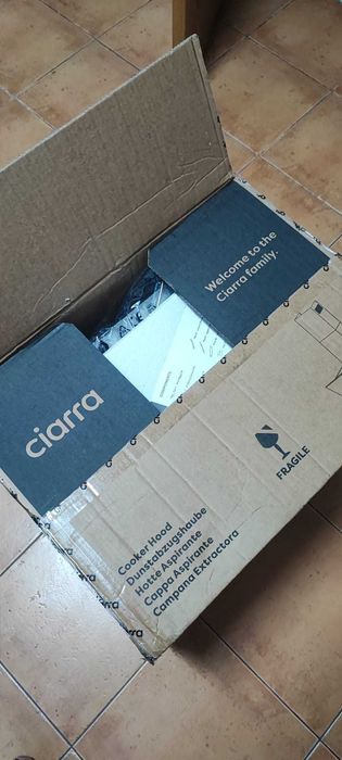 Exaustor de Parede CIARRA 60cm, 650m³/h, A+++