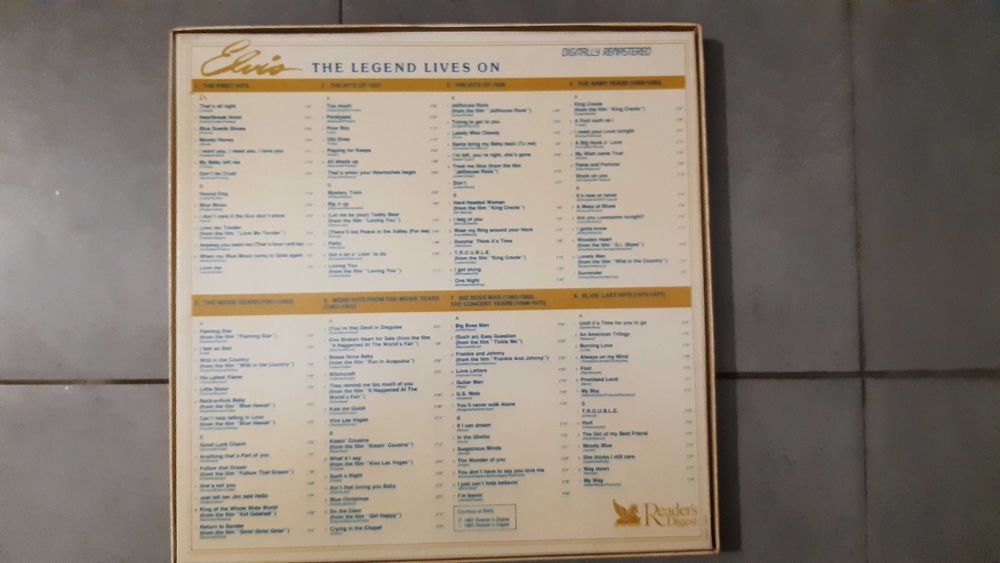 Vinil Elvis Presley The Legend Lives On - 8 discos