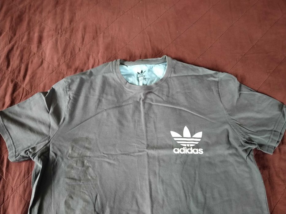 Adidas, koszulka/tshirt męska, grafitowa, Super, Polecam