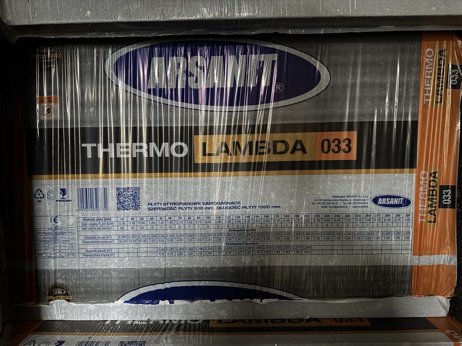 Styropian grafitowy Arsanit Thermo Lambda 033