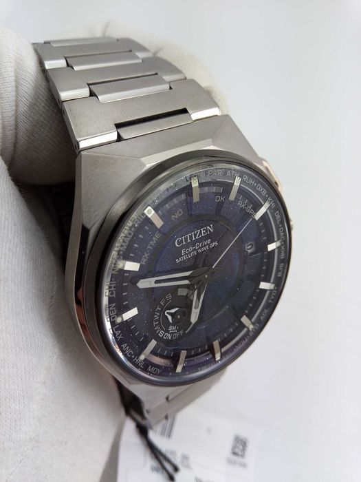 Citizen Attesa CC3097-52L GPS, Eco-Drive титан вечник сапфир, антиблик