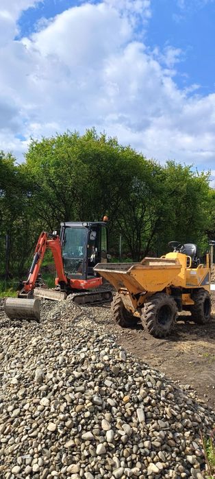 Usługi koparki zageszczarki rębaka wozidła transport