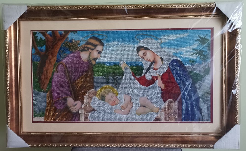 Образ бісером"Свята родина "
