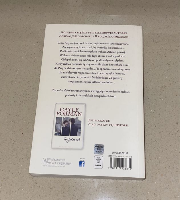 Książka Gayle Forman Ten jeden dzień