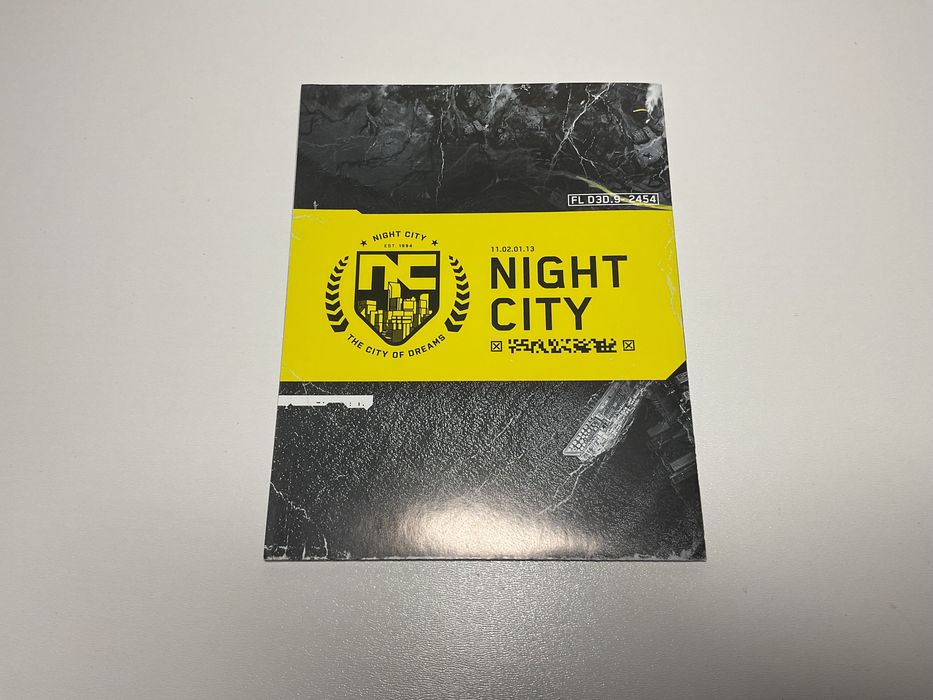 Mapa Night City CYBERPUNK 2077 - NOWA