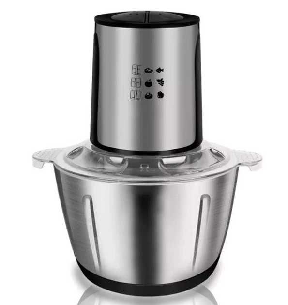 Кухонний подрібнювач з металевою чашею RAF R7019 1000 Вт, чаша 2 л