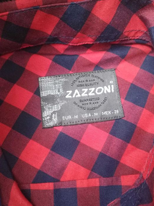 Koszula męska w kratkę M
