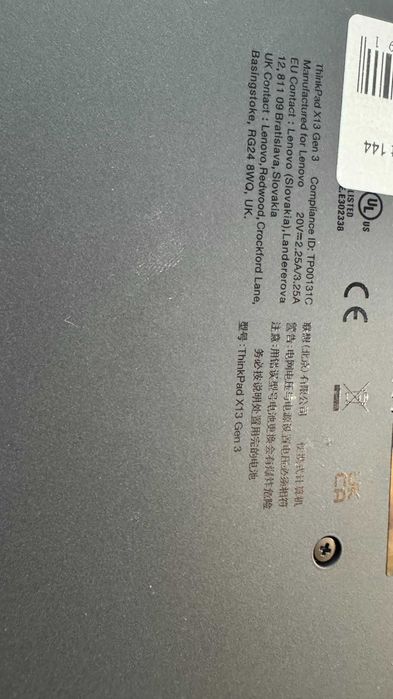 Lenovo ThinkPad X13 gen3 i7-1265U/16gb/512ssd/ FHD IPS LikeNEW