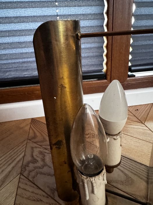 Kinkiet miedziany na 2 zarówki 20 zł