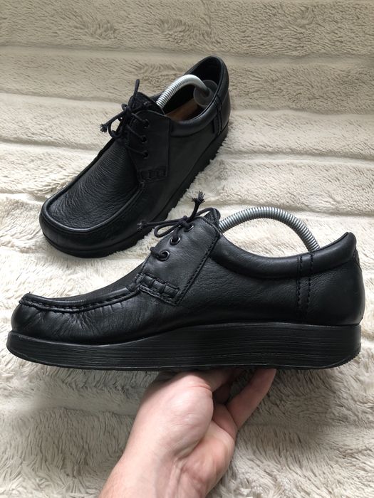 ECCO JOKE (43-44) 28см полуботинки кожаные мужские дерби derby туфли