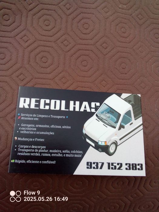 Limpezas de garagem armazém oficinas sotaos móveis mobílias sucatas et