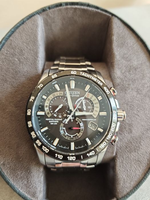 Citizen Eco-Drive Radio-Controlled AT4008-51E | Szafir | WR 200M | Pełen Komplet