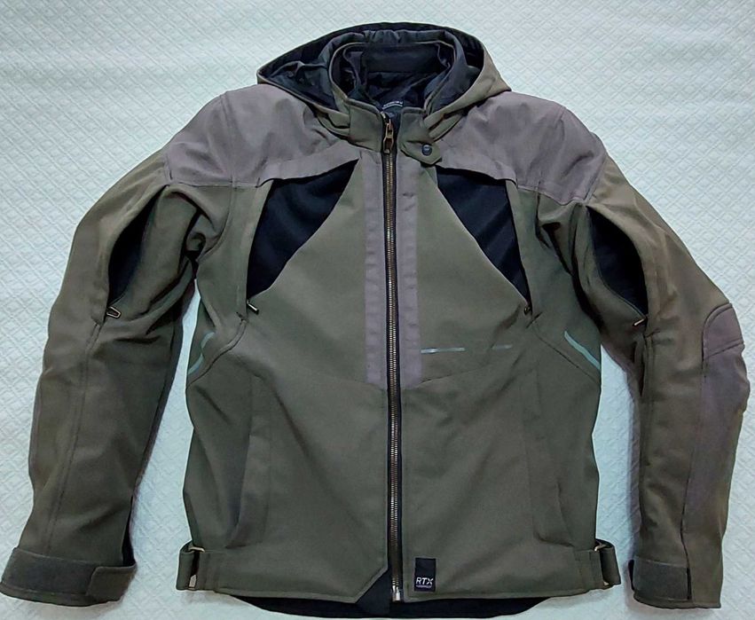 Casaco motard da marca MACNA, modelo Territor, cor verde. Como novo