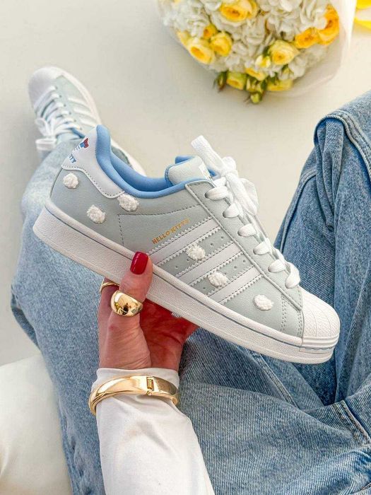 Кеди Adidas Superstar Hello Kitty / кеды Адідас Суперстар Хеллоу Кіті