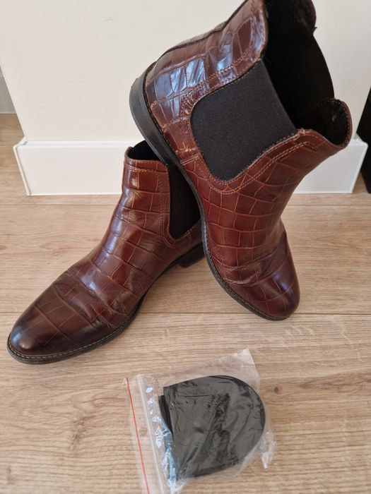 Świetne botki skórzane Gino Rossi