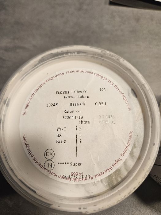 Próbki Flugger  Farby/Kartki