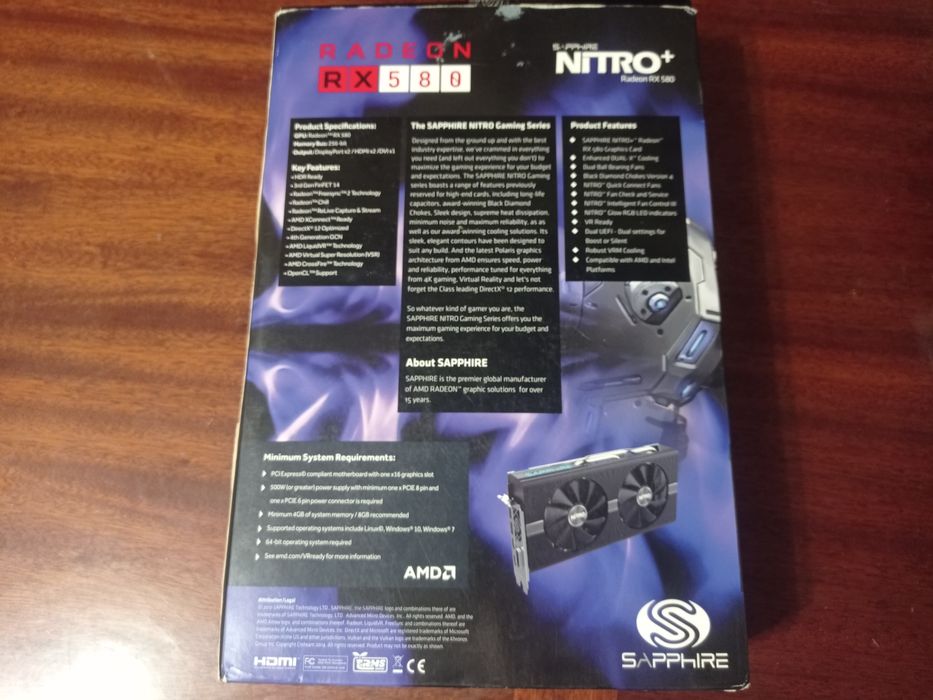 Видеокарта Sapphire Nitro+ Radeon RX580
