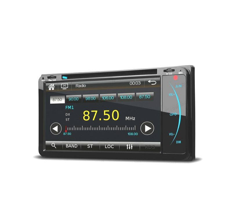 AUTO RADIO 2DIN GPS 7" HD TÁCTIL PARA TOYOTA BLUETOOTH USB SD