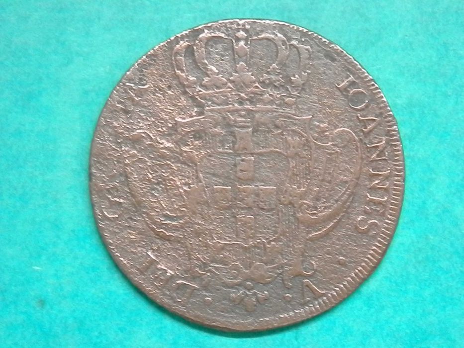 860 - João V: X réis 1724 cobre, por 27,00
