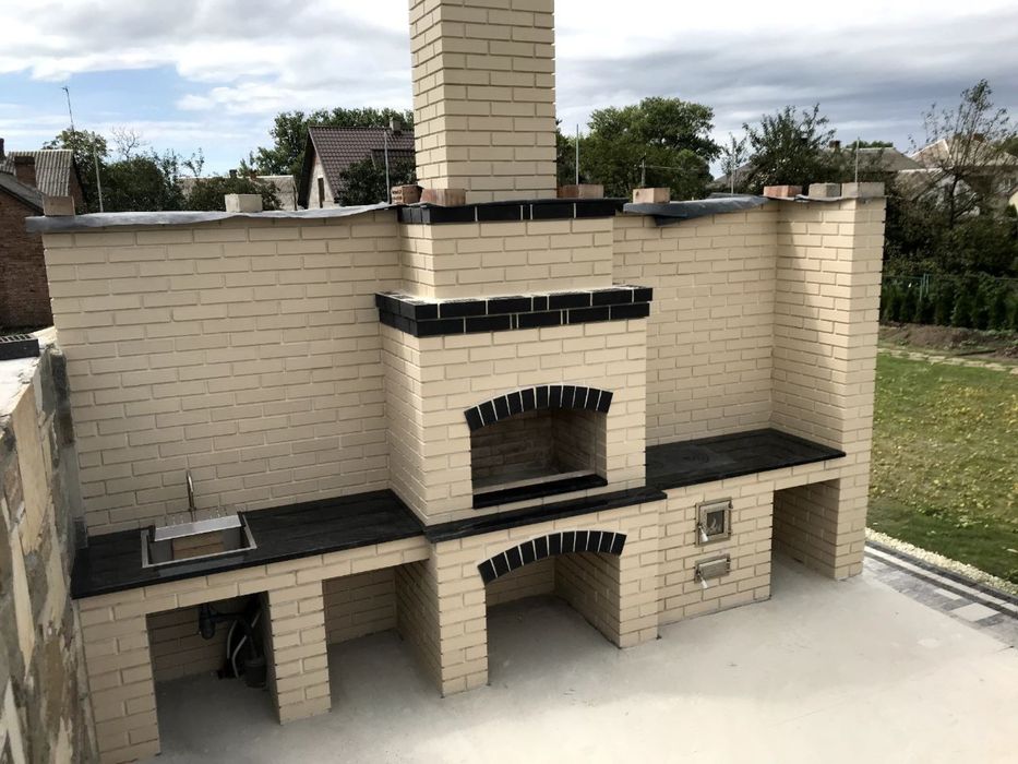 Барбекю комплекс, мангал, камін, бісєдка, паркан