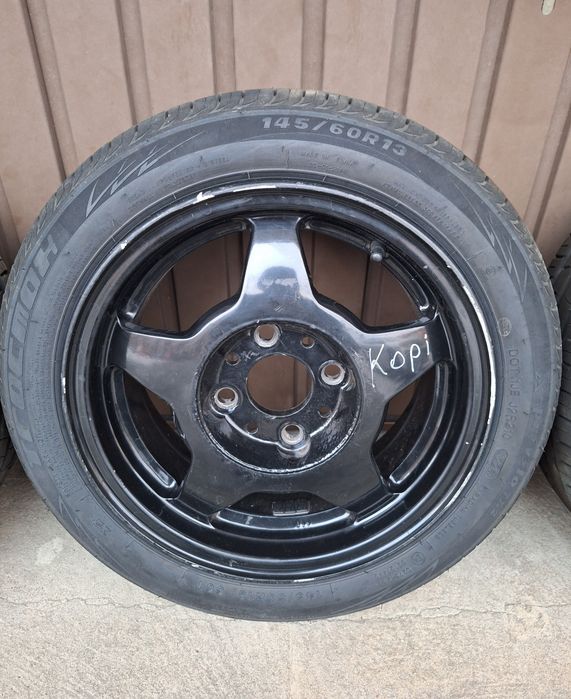 Ruskie felgi БКМПО 4x98 5J ET29 R13 + opony 145/60/13 Fiat 126p kjs ...