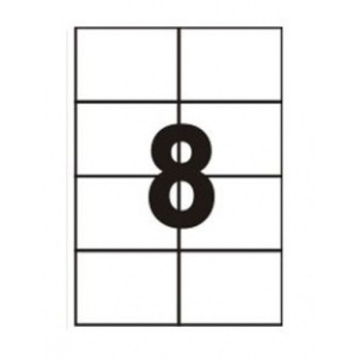 Бумага самоклнйка А-4 на 8 етикеток