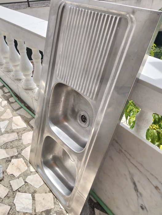 Bancada de cozinha mármore  + cuba