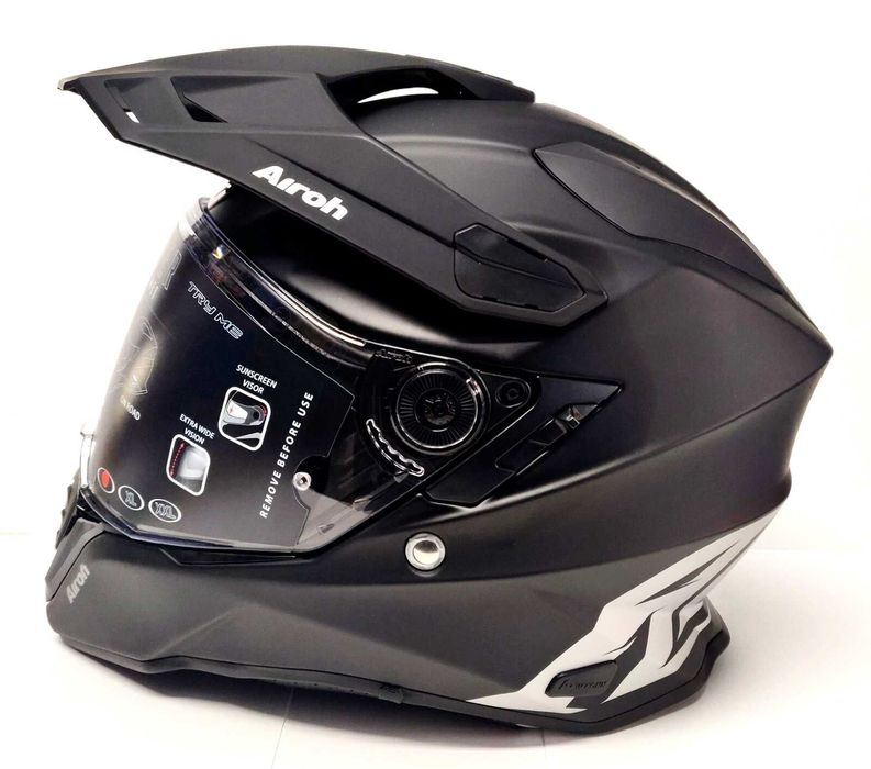 Capacete NOVO Airoh Commander Preto Mate (42% DESCONTO) Em S e M