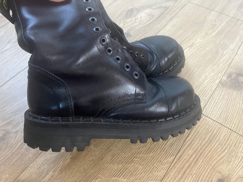 Glany Heavy Duty skórzane czarne roz. 40 – nowe