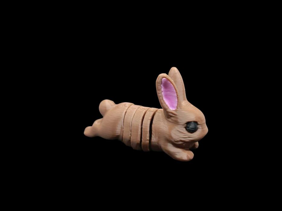 Uroczy Ruchomy Króliczek – Kolorowa Zabawka Sensoryczna 3D