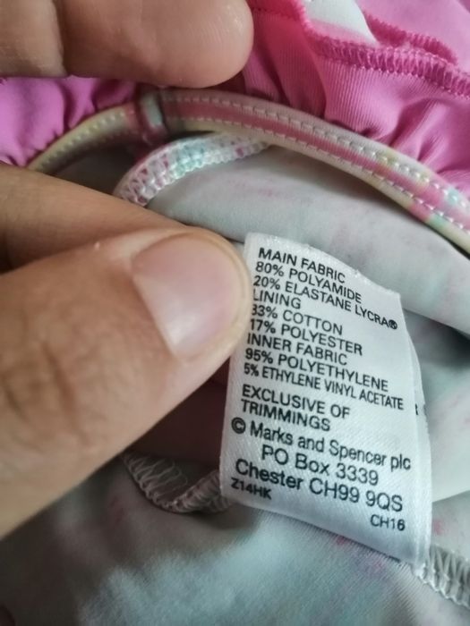Stroj kąpielowy jednoczęściowy 12-18M