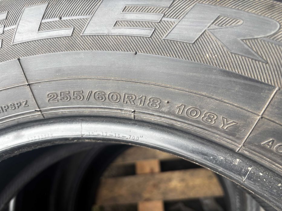 255-60-R18 BRIDGESTONE DUELER летняя резина 4 штуки GERMANY 2023