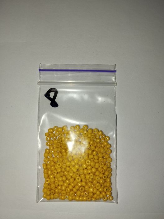 Бисера оранжевый круглый