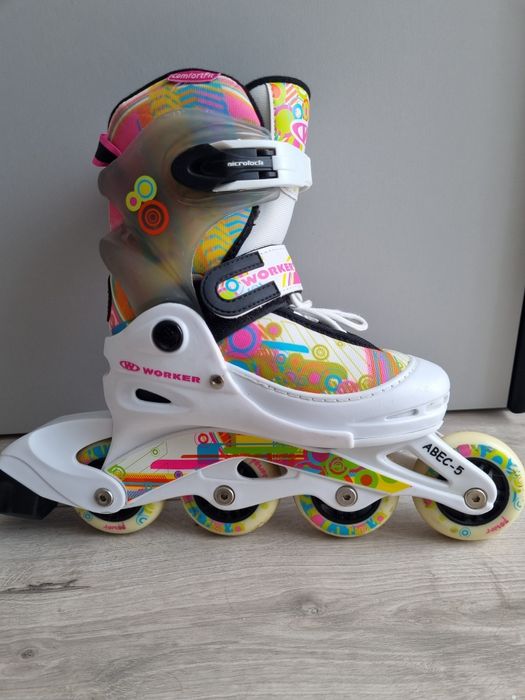 Rolki dziecięce świecące regulowane rozmiar 30-33